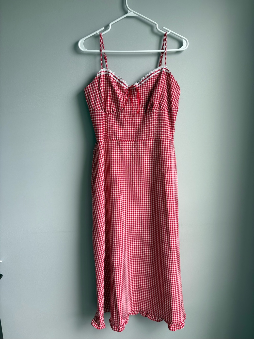 Sienna Sky Red and White Gingham Dress